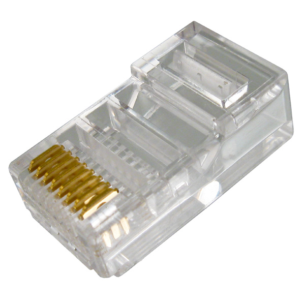 012-022-100 Vertical Cable Cat6 Plug for Solid/Stranded Cable - 100 Pack