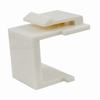 037-325AL Vertical Cable 037 Series Blank Keystone Insert - Almond