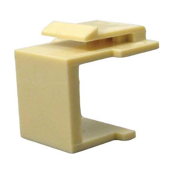 037-326IV Vertical Cable 037 Series Blank Keystone Insert - Ivory