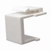 Show product details for 037-327WH Vertical Cable 037 Series Blank Keystone Insert - White