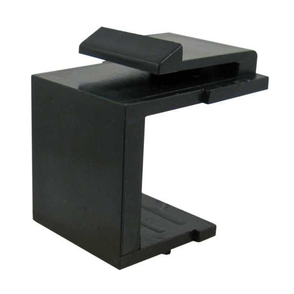 037-328BK Vertical Cable 037 Series Blank Keystone Insert - Black