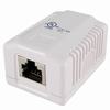 Show product details for 038-C6A/1P/WH Vertical Cable 038 Series Surface Mount Box With 1-Port CAT6A RJ45 Jack - White