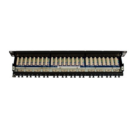 041-372/S/24 Vertical Cable CAT5E Shielded 24 Port Krone Type Patch Panel