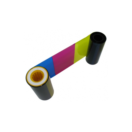 045215 HID YMCKK Full-Color Ribbon with 2 Resin Black Panels – 500 Images