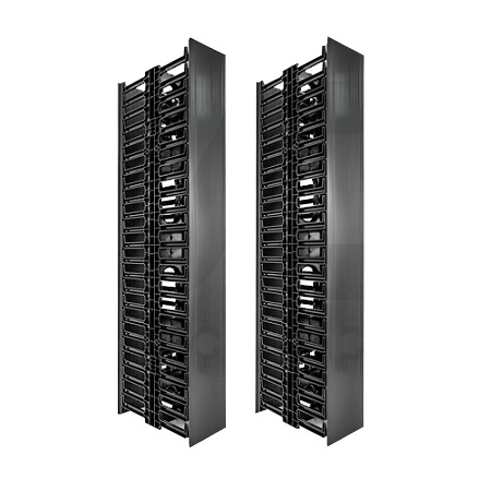 047-VMF-4502 Vertical Cable 45U Cable Manager – Double Sided
