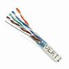 057-474/S/WH Vertical Cable 057-474 Series 24 AWG 4 Shielded Twisted Pair Solid Bare Copper CMR Non-Plenum Cat5e Cable - 1000' Pull Box - White