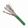 060-614/U/GR Vertical Cable 060-614 Series 23 AWG 4 Unshielded Twisted Pair Solid Bare Copper CMR Non-Plenum Cat6 Cable - 1000' Pull Box - Green