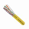 Show product details for 065-309/A/P/YL Vertical Cable 23 AWG 4 Unshielded Twisted Pair Solid Bare Copper CMP Plenum Cat6A Cable - 1000' Spool - Yellow
