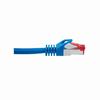 Show product details for 076-1029/3BL Vertical Cable 26 AWG 4 Shielded Twisted Pair Stranded Bare Copper CM Non-Plenum Cat6A - 3ft Patch Cord - Blue