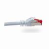 Show product details for 076-1035/3WH Vertical Cable 26 AWG 4 Shielded Twisted Pair Stranded Bare Copper CM Non-Plenum Cat6A - 3ft Patch Cord - White