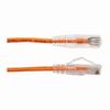 Show product details for 077-2014/05OR Vertical Cable 28 AWG 4 Unshielded Twisted Pair Stranded Bare Copper CM Non-Plenum Cat6A - 6" Patch Cord - Orange