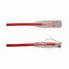 Show product details for 077-2016/05RD Vertical Cable 28 AWG 4 Unshielded Twisted Pair Stranded Bare Copper CM Non-Plenum Cat6A - 6" Patch Cord - Red