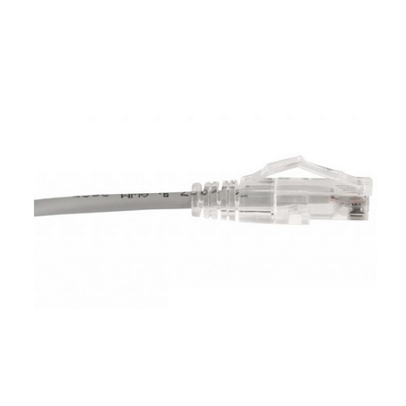 077-2031/2GY Vertical Cable 28 AWG 4 Unshielded Twisted Pair Stranded Bare Copper CM Non-Plenum Cat6A - 2ft Patch Cord - Gray