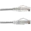 Show product details for 077-2031/2GY Vertical Cable 28 AWG 4 Unshielded Twisted Pair Stranded Bare Copper CM Non-Plenum Cat6A - 2ft Patch Cord - Gray