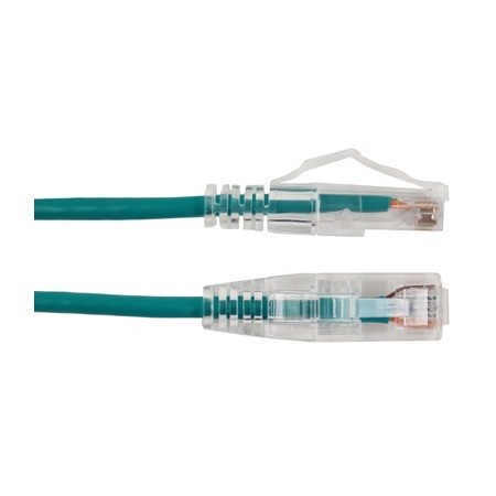 077-2039/3GR Vertical Cable 28 AWG 4 Unshielded Twisted Pair Stranded Bare Copper CM Non-Plenum Cat6A - 3ft Patch Cord - Green
