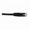 Show product details for 092-570/05BK Vertical Cable 24 AWG 4 Unshielded Twisted Pair Stranded Bare Copper CM Non-Plenum Cat5e Cable - 1/2ft Patch Cord - Black