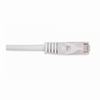 Show product details for 092-577/05WH Vertical Cable 24 AWG 4 Unshielded Twisted Pair Stranded Bare Copper CM Non-Plenum Cat5e Cable - 1/2ft Patch Cord - White
