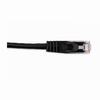 Show product details for 092-579/1BK Vertical Cable 24 AWG 4 Unshielded Twisted Pair Stranded Bare Copper CM Non-Plenum Cat5e Cable - 1/2ft Patch Cord - Black