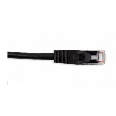 092-588/2BK Vertical Cable 24 AWG 4 Unshielded Twisted Pair Stranded Bare Copper CM Non-Plenum Cat5e Cable - 2ft Patch Cord - Black