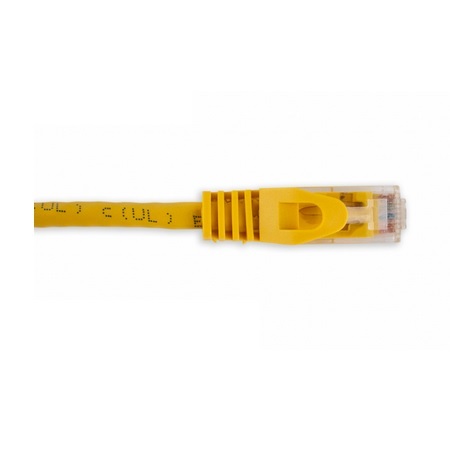 092-596/2YL Vertical Cable 24 AWG 4 Unshielded Twisted Pair Stranded Bare Copper CM Non-Plenum Cat5e Cable - 2ft Patch Cord - Yellow