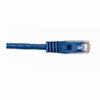 092-616/7BL Vertical Cable 24 AWG 4 Unshielded Twisted Pair Stranded Bare Copper CM Non-Plenum Cat5e Cable - 7ft Patch Cord - Blue