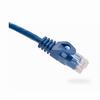 094-787/05BL Vertical Cable 24 AWG 4 Unshielded Twisted Pair Stranded Bare Copper CM Non-Plenum Cat6 Cable - 1/2ft Patch Cord - Blue