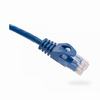 094-796/1BL Vertical Cable 24 AWG 4 Unshielded Twisted Pair Stranded Bare Copper CM Non-Plenum Cat6 Cable - 1ft Patch Cord - Blue