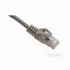 Show product details for 094-798/1GY Vertical Cable 24 AWG 4 Unshielded Twisted Pair Stranded Bare Copper CM Non-Plenum Cat6 Cable - 1ft Patch Cord - Gray