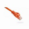 094-799/1OR Vertical Cable 24 AWG 4 Unshielded Twisted Pair Stranded Bare Copper CM Non-Plenum Cat6 Cable - 1ft Patch Cord - Orange