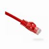 094-801/1RD Vertical Cable 24 AWG 4 Unshielded Twisted Pair Stranded Bare Copper CM Non-Plenum Cat6 Cable - 1ft Patch Cord - Red