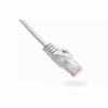 094-802/1WH Vertical Cable 24 AWG 4 Unshielded Twisted Pair Stranded Bare Copper CM Non-Plenum Cat6 Cable - 1ft Patch Cord - White