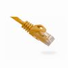 094-803/1YL Vertical Cable 24 AWG 4 Unshielded Twisted Pair Stranded Bare Copper CM Non-Plenum Cat6 Cable - 1ft Patch Cord - Yellow