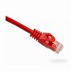 Show product details for 094-828/5RD Vertical Cable 24 AWG 4 Unshielded Twisted Pair Stranded Bare Copper CM Non-Plenum Cat6 Cable - 5ft Patch Cord - Red