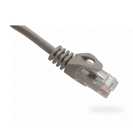 094-852/14GY Vertical Cable 24 AWG 4 Unshielded Twisted Pair Stranded Bare Copper CM Non-Plenum Cat6 Cable - 14ft Patch Cord - Gray