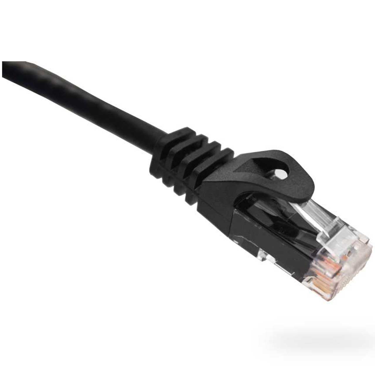 094-858/20BK Vertical Cable 24 AWG 4 Unshielded Twisted Pair Stranded Bare Copper CM Non-Plenum Cat6 Cable - 20ft Patch Cord - Black