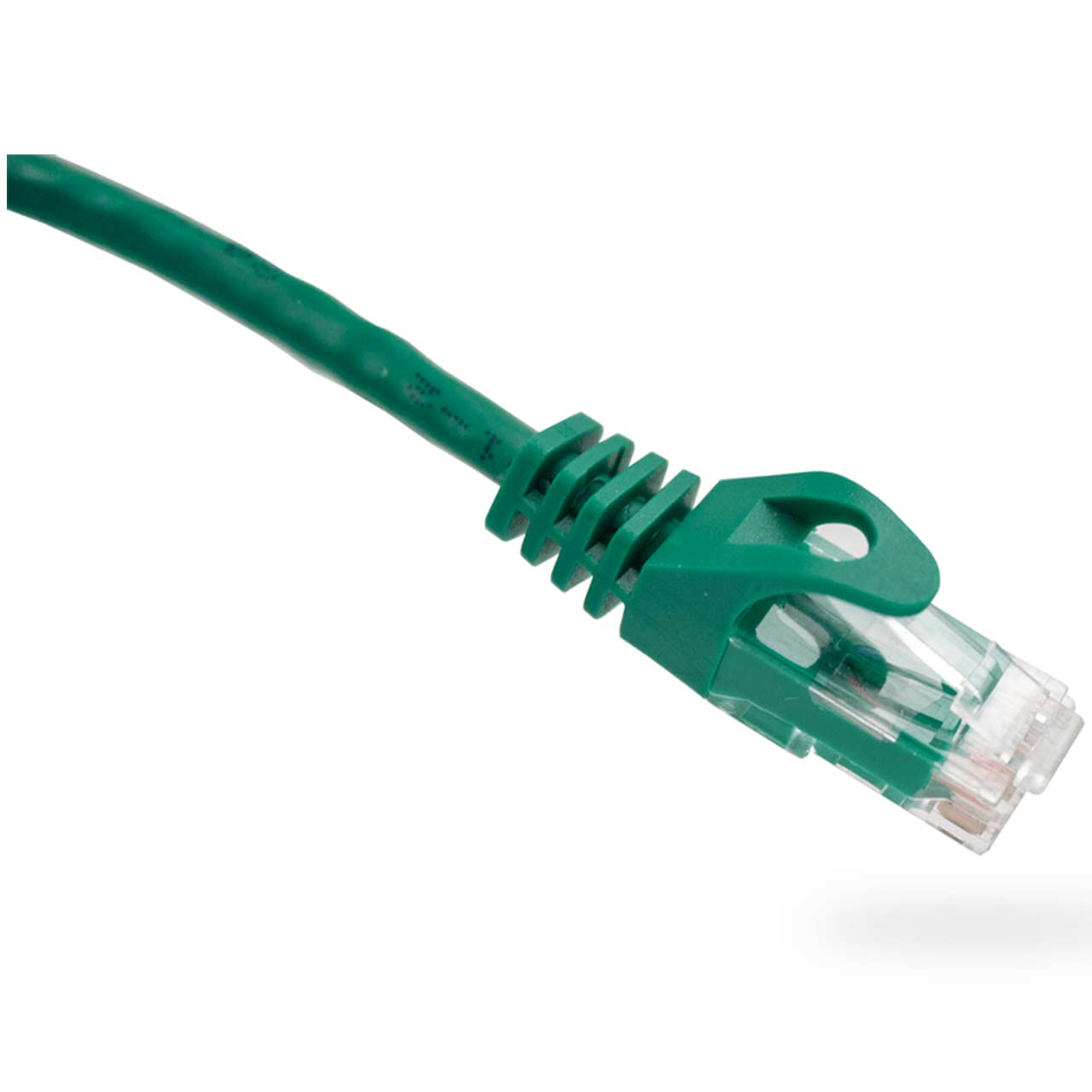 094-860/20GR Vertical Cable 24 AWG 4 Unshielded Twisted Pair Stranded Bare Copper CM Non-Plenum Cat6 Cable - 20ft Patch Cord - Green