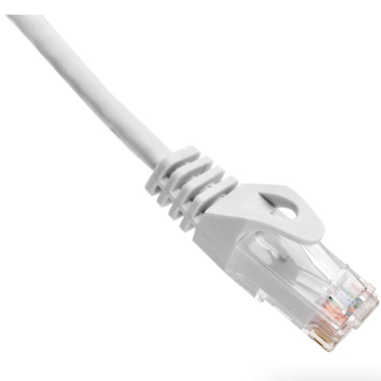 094-865/20WH Vertical Cable 24 AWG 4 Unshielded Twisted Pair Stranded Bare Copper CM Non-Plenum Cat6 Cable - 20ft Patch Cord - White