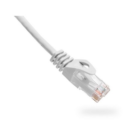 094-874/25WH Vertical Cable 24 AWG 4 Unshielded Twisted Pair Stranded Bare Copper CM Non-Plenum Cat6 Cable - 25ft Patch Cord - White