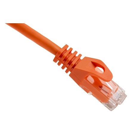 094-880/50OR Vertical Cable 24 AWG 4 Unshielded Twisted Pair Stranded Bare Copper CM Non-Plenum Cat6 Cable 50ft Patch Cord - Orange