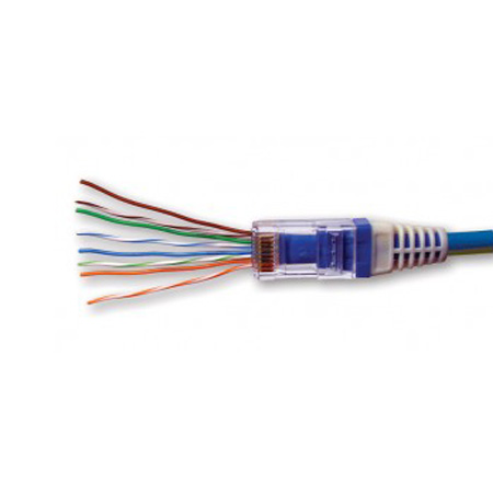 100011C Platinum Tools EZ-RJ45 CAT 6 Combo Connector / Strain Relief - 30 Pack