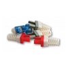 Show product details for 100030GY-C Platinum Tools Strain Relief for Cat6 - Grey - 50 Pack