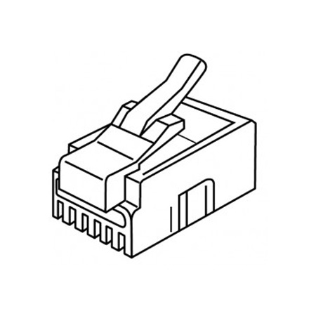 106113J Platinum Tools RJ-11 (6P4C) - Flat-Stranded - Jar of 100