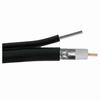 Show product details for 107-1233BK/MESG Vertical Cable 18 AWG Shielded Solid Copper Clad Steel CL2/CM Non-Plenum RG6 Coax Cable - 1000' Wooden Spool - Black