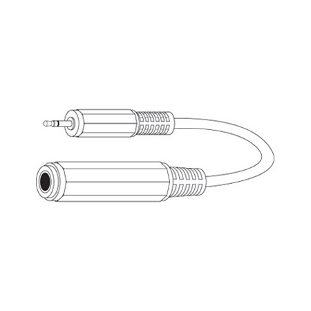 110007X Vanco Adapter 1/4 Stereo Jack to 3.5mm Stereo Plug 3 In