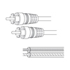 Show product details for 110015 Vanco Cable Speaker 24GA RCA Plug/RCA Plug 20ft