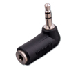 Show product details for 110034X Vanco Adapter 3.5mm Stereo Plug to 3.5mm Stereo Jack Right Angle
