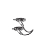 Show product details for 110040X Vanco Cable Dual RCA Pistol Gold 3ft
