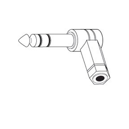 110054 Vanco Adapter 1/4 Stereo Plug/3.5mm Stereo Jack Right Angle