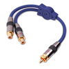 Show product details for 110140 Vanco Adapter RCA Jack2-RCA Plug Gold 6In