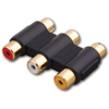 Show product details for 110203 Vanco Triple RCA Composite Audio/Video Coupler